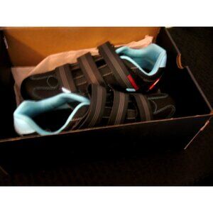 NEW! Diamondback Women's Lux Clipless Mountain Bike Shoes EU 41 Black/Blue